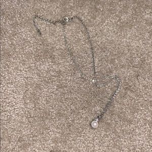necklace with pearl on end